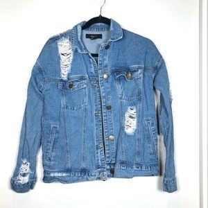 Distressed Denim Jacket